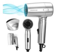 Aigostar Gale - Sèche-cheveux compact de voyage, manche pliable. 1200W, 2 vitesses. Léger, couleur argent.