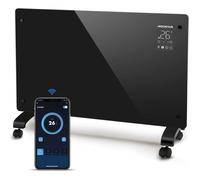 Aigostar Helen Smart - Convecteur panneau de verre ultra-fin 1000/2000W. 3 modes, écran tactile, WiFi Alexa et Google.