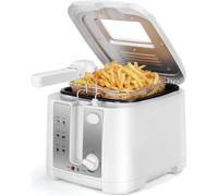 Aigostar Indra 30HEX Friteuse Électrique 2,5 L Blanc