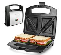 Aigostar Lamo - Grill à sandwichs croque-monsieurs 0% BPA. 800W, plaques triangulaires antiadhérantes.