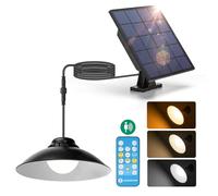 Aigostar Lampe Solaire Extérieur Détecteur de Mouvement 50W 500LM Solaire Extérieur avec Télécommande, IP65 réglable 3000K/4000K/6500K, Câble de 3 Meters