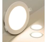 Aigostar LED Encastrable, 12W Équivalent à 113W, Lumière du jour 4000K, Spot LED Interieur Encastrable, Ф145-155mm, Pack de 2