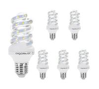 Aigostar - Lot de 5 ampoules LED B5 9W, culot E27, 1800 lumens et lumière blanche (6400K)