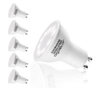 Aigostar - Lot de 5 Ampoules LED GU10, 8W. Lumière blanche froide 6400K, 600lm. Non dimmable.