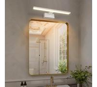 Aigostar Luminaire LED Miroir Salle de Bain 40cm - 8W 560LM Blanc Chaud 4000K IP44, Applique Murale de salle de bain Blanc 230V (Éclairage Cosmétique/Decoration)