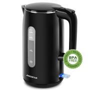 Aigostar Lydian - Bouilloire Electrique Inox 1,7 L, 2200W Double Paroi Bouilloires électriques, Avec Indicateur de Niveau d'eau,