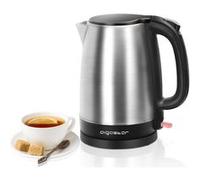 Aigostar Milo - Bouilloire Électrique Inox 1,7L, 2200W Ébullition Rapide, Design Noir Élégant, Sans BPA, Arrêt Automatique et Protection Anti-Chauffe à Sec - Bouilloire en Inox Robuste pour Thé