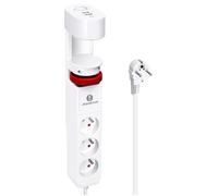 Aigostar Multiprise 3 Prises + 2 USB + 1 Type-C, Interrupteur, Câble 1.5m, Blanc