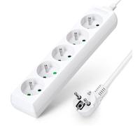Aigostar - Multiprise 5 prises 16A 2P+T. Câble rallonge 3m, sécurité enfant.