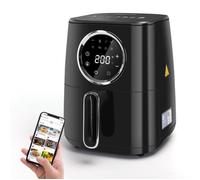 Aigostar Odin Smart - Friteuse à air chaud connectée Wifi, 0% BPA. 1400W, capacité de 4.5L. 8 menus préprogrammés + mode manuel.