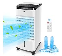 Aigostar Olaf - Climatiseur Mobile Silencieux de 3.5L,Refroidisseur d'air 3 Mode, 3 Vitesses.Télécommande, 6H Minuterie, Roues pivotantes.