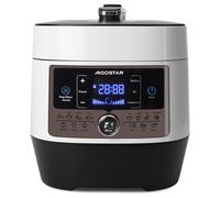 Aigostar Panda 30HGZ - 5,5 L Cocotte-minute multifonctions, 1000 W Fast Multicuiseur, 14 programmes automatiques, Minuterie 24 heures, Technologie de pression securisee, Blanc