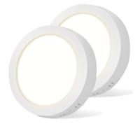 Aigostar Plafonnier LED, 12W equivalent 113W, Plafonnier Chambre Haute Luminosité Lumière Naturelle 4000K, Lampe Plafond Applicable à Salle de Bain Salon Cuisine Garage Intérieur Ø17.4cm,2pcs