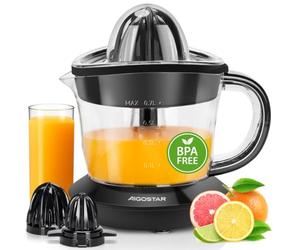 Aigostar Presse Agrume Électrique 700ml, 2 Cônes Interchangeables, Thomas