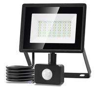 Aigostar Projecteur LED Détecteur de Mouvement 30W,2510LM Ultra Mince Spot LED Extérieur Avec Détecteur, Blanc Froid 6500K,Lumière de Sécurité Etanche IP65 pour Jardin,Patio,Cour,Allée