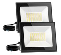 Aigostar Projecteur LED Extérieur 30W,2 Pièces,2700 lumen, blanche naturelle 4000K Spot LED Intérieur,IP65 Imperméable Luminaire Exterieur Sécurité,pour Jardin,Patio,Cour,Garage