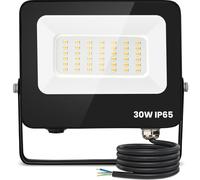 Aigostar Projecteur LED Extérieur 30W,2450 lumen blanche naturelle 4000K Spot LED Extérieur économiseur d'énergie 85%,IP65 Imperméable lumière de Sécurité,pour Jardin,Patio,Cour,Garage
