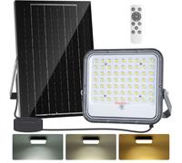 Aigostar Projecteur Solaire LED Extérieur,3000/4000/6500K,8000mAH,IP66,Télécommande