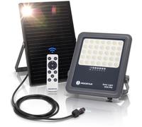 Aigostar Projecteurs solaires avec télécommande 200W, 2000lm, lumière froide blanche à 6500K, IP65, longueur de câble de 2m
