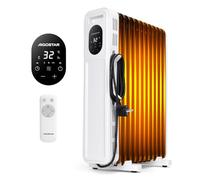 Aigostar Radiateur Bain d'Huile 2300W, 11 Éléments, Télécommande, Mode ECO | Chauffage d'Appoint Électrique avec 3 Puissances, Thermostat 5-35°C, Minuterie 24H, Silencieux, Écran LED, Pour Chambre