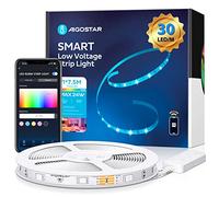 Aigostar Ruban LED Connecté Alexa, LED RGB Chambre 7.5M, Compatible avec Alexa/Google Home, Synchroniser avec Rythme de Musique, Bande LED pour Chambre/Salon/Barre/Maison/Gaming Room/Fête