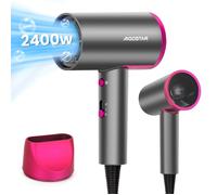 Aigostar Sèche-Cheveux 2200W- Ionique, 2 Vitesses, Air Froid,Professionnel, Léger 490g avec Léger et Portable- Protection Surchauffe