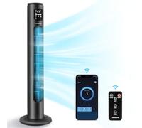 Aigostar Smart Ross - Ventilateur tour intelligent avec télécommande. Ecran LED WiFi + bluetooth, 50W. 3 vitesses, 3 modes. Contrôle par app, Alexa et Google Home.