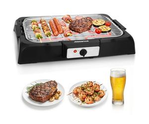 Aigostar Tasty - Gril sans Fumée, Barbecue Electrique d’intérieur. 2000W, Thermostat, Taille Compacte. Utilisation Avec de l'eau: Evite Taches et Fumée. Entièrement Démontable.