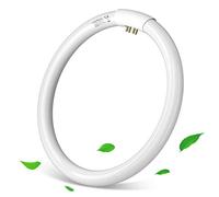Aigostar - Tube fluorescent circulaire T9 de 32W, culot G10Q, Lumière blanche froide 6500k, 2100 lumens. CRI ≥ 80, équivalant à ampoule halogène de 131W, économie d’énergie. Diamètre de 30cm.