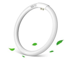 Aigostar - Tube fluorescent circulaire T9 de 32W, culot G10Q, Lumière blanche froide 6500k, 2100 lumens. CRI ≥ 80, équivalant à ampoule halogène de 131W, économie d’énergie. Diamètre de 30cm.