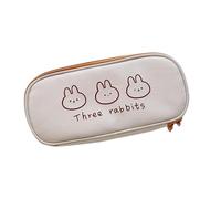 AIGOUT Jolie trousse à crayons de grande capacité Kawaii papeterie trousse à crayons pour étudiantes, adolescentes, filles, école secondaire, université, bureau, Lapin a, Mignon