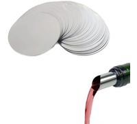AIGOUT Lot de 50 becs verseurs de vin anti-gouttes pour bouteilles de vin pour un versement propre et élégant I Plaques de bec verseur réutilisables sans gouttes (50 pièces)