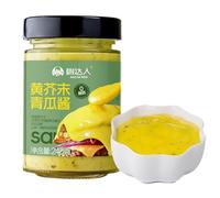 Aigre-doux, légèrement épicé, sauce cornichon moutarde jaune, vinaigrette hamburger appétissante, granulés de cornichon, sauce chinoise 240 g