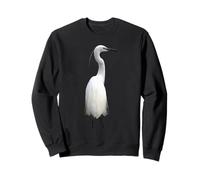 Aigrette Héron Blanc Motif Faune côtière Sweatshirt