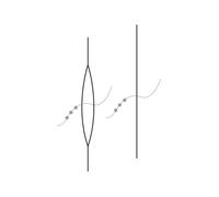 Aiguile spéciale pour enfiler des perles, 5,7 cm, 1 pce