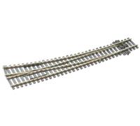 Aiguillage courbe a droite - double rayon - Insulfrog - echelle HO - Code 100 55