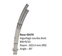Rocoline 42479 Aiguillage courbe à droite BWR9/10
