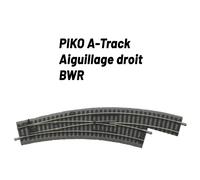 Aiguillage courbe droite R2 / R3 avec ballast-HO 1/87-PIKO 55423