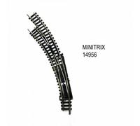 Aiguillage courbe gauche R1 R2 de 42 degrés -N-1/160-MINITRIX 14956