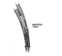 Aiguillage courbe gauche R3 R4 de 30 degrés-N 1/160-MINITRIX 14947