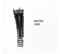 TRIX Aiguillage à gauche T14938 Minitrix – cœur polarisé 15° Échelle N
