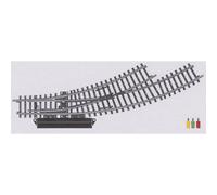 Aiguillage enroulé, à gauche Rayon:360 mm 30 ° Märklin 2268 2 pc(s)