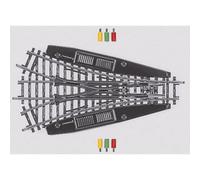 Aiguillage triple, Symétrique Longueur: 168.9 mm Rayon:424.6 mm 30 ° Märklin