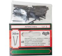 Aiguille à crochet tableau - VYNEX - Lot de 48 - Acier