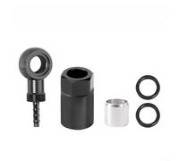 Aiguille à huile en aluminium CNC pour VTT, freins hydrauliques supportant un tube de frein de 5 mm de diamètre extérieur et des chemins de liquide de frein standard (noir)