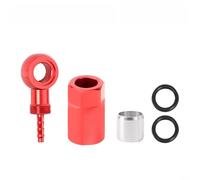 Aiguille à huile en aluminium CNC pour VTT, freins hydrauliques supportant un tube de frein de 5 mm de diamètre extérieur et des chemins de liquide de frein standard (rouge)