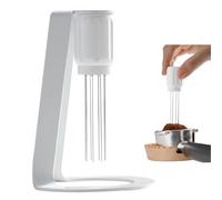 Aiguille à poudre pour tissu à café,En Acier Inoxydable 304 Agitateur Café, Distributeur D'aiguilles à Café,Kit Barista Pour Cafés Et Amateurs De Café (Argent)