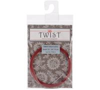 Aiguille a tricoter Chiaogoo - 7530-S - Twist Red (75 cm, Petit) Cable - 1 unite