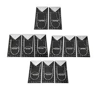 Aiguille à tricoter circulaire, 11pcs 43 65 80CM Aiguilles à tricoter circulaires en acier inoxydable Crochet Crochet Tisser ensemble pour tissage à la main[43cm]Aiguilles à crochet