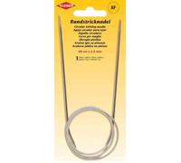 Aiguille à tricoter circulaire - KLEIBER - 800 mm x 2,5 mm - Acier inoxydable - Câble flexible - Glisse optimale